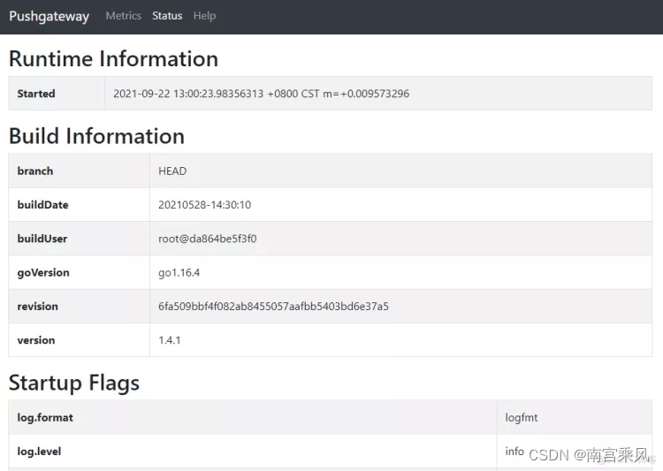 Pushgateway systemd service