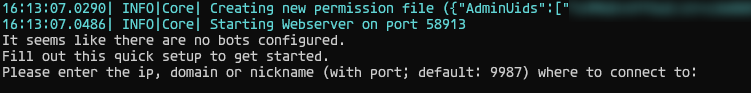 enter TeamSpeak server address