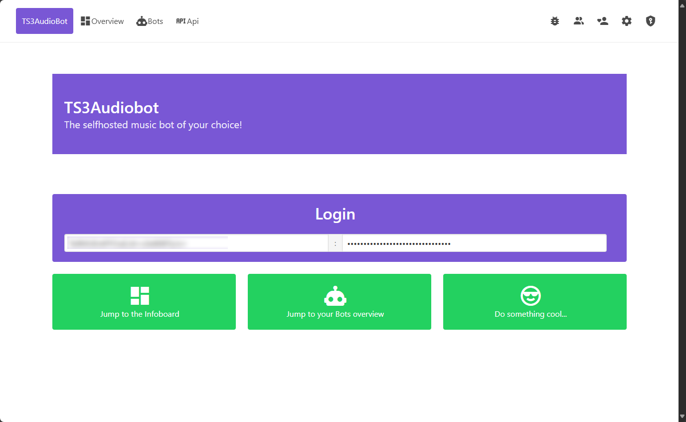 WebUI login