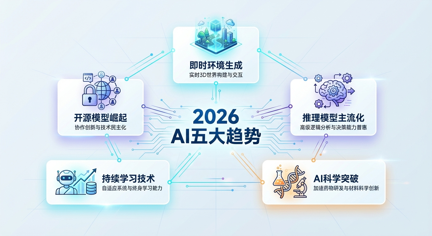 An overview of five AI trends for 2026